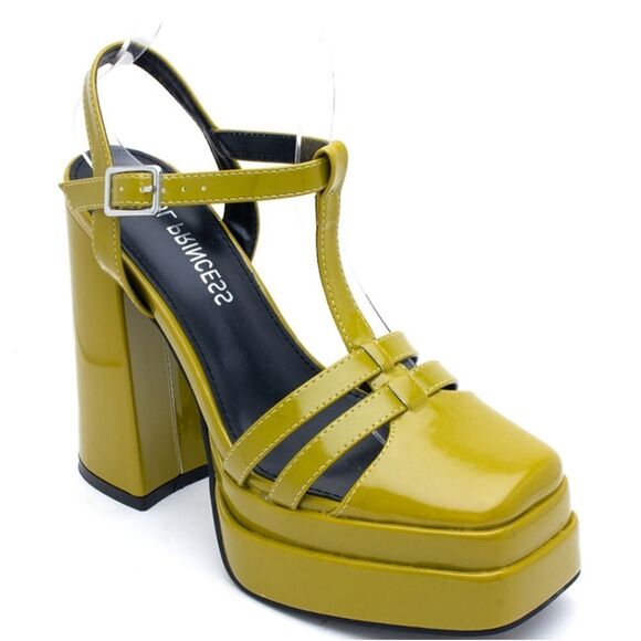 BRAND NEW SOUL PRINCESS PLAIN PLATFORM ANKLE CURVE WIDE HIGH HEEL SAND…S2 - Picture 15 of 15